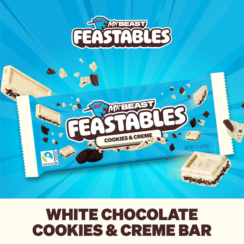 Feastables 曲奇奶香白巧克力棒 60g