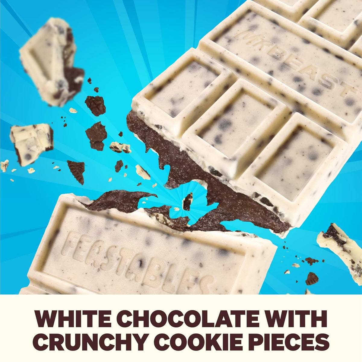 Feastables 曲奇奶香白巧克力棒 60g